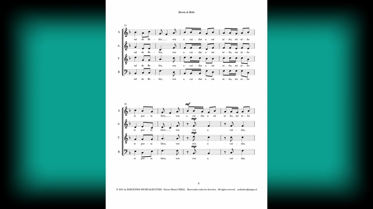 Burrito de Belén PARTITURA