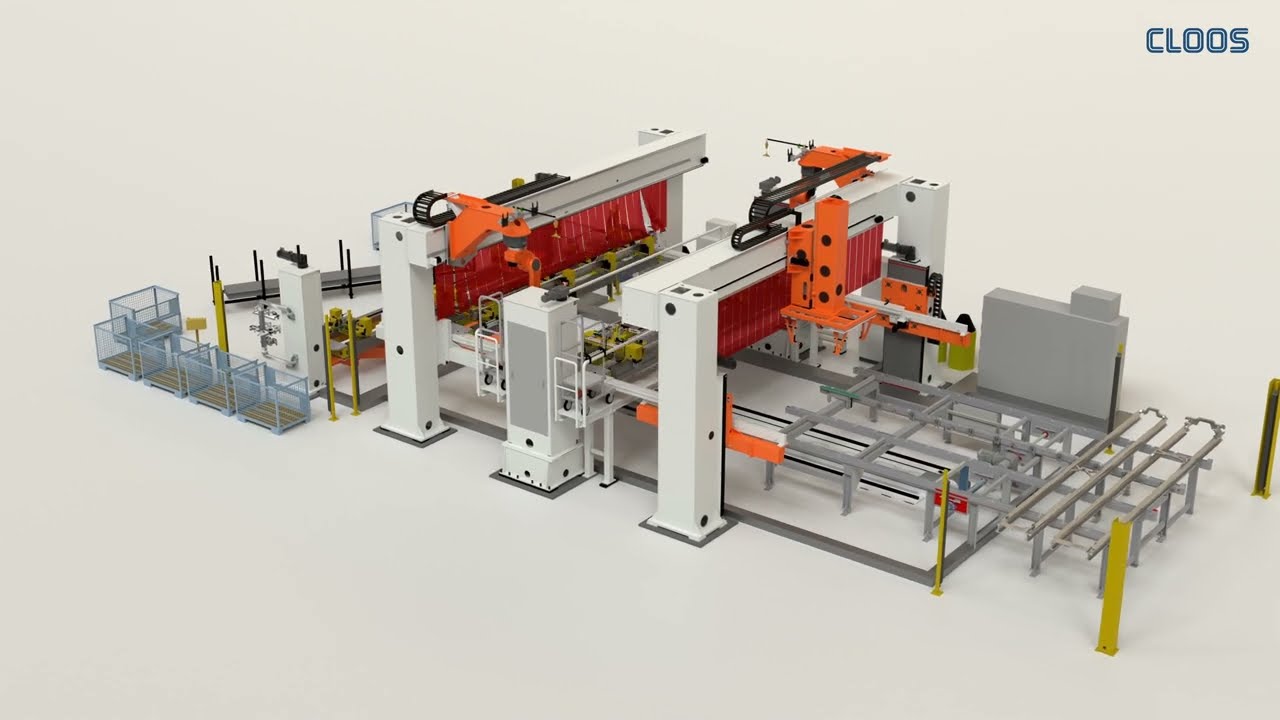 CLOOS - Automated welding of lift masts for forklift trucks at KION