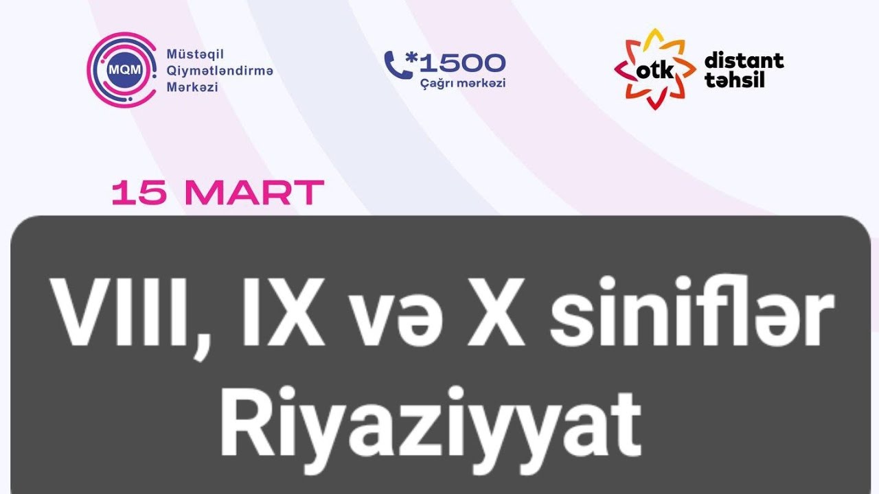 10-cu sinif - 15 mart 