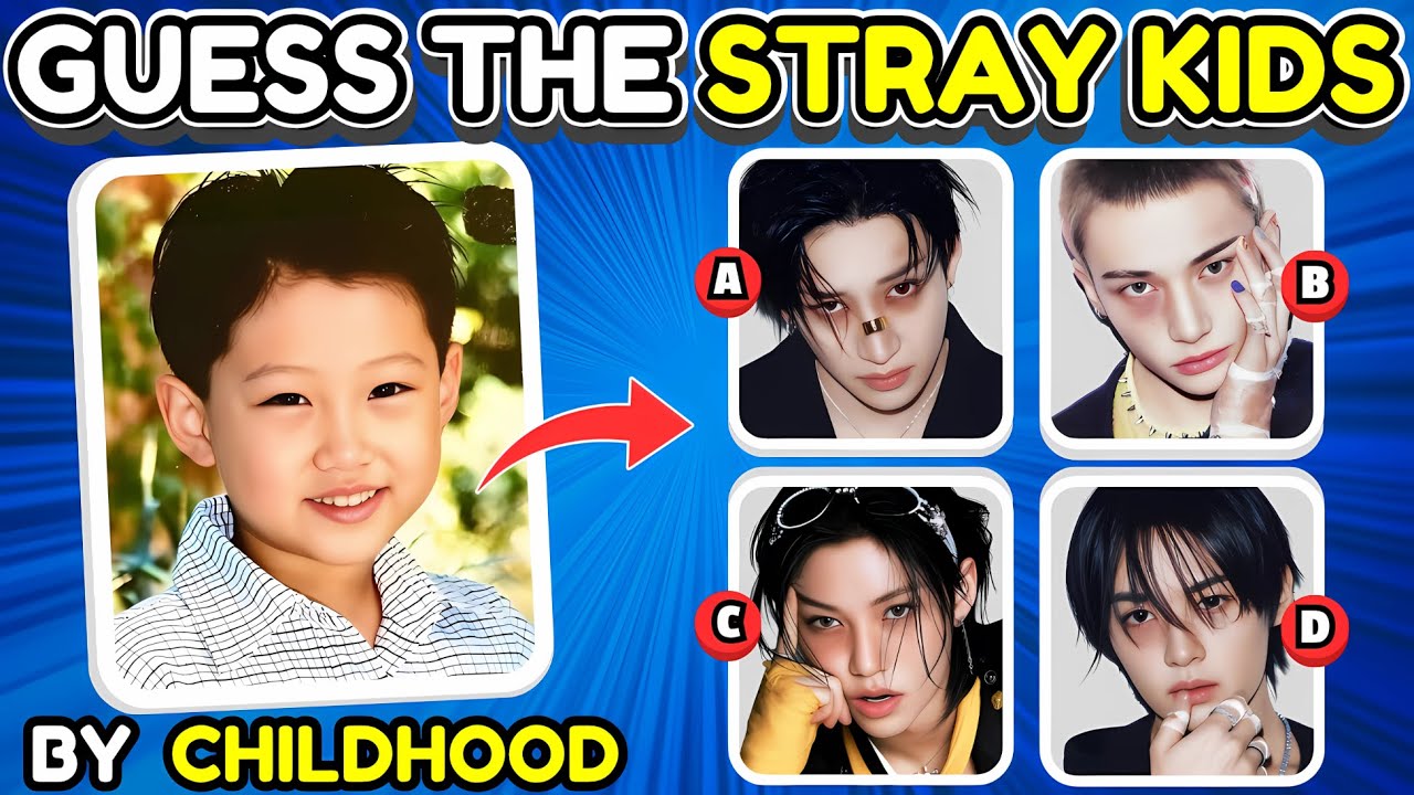 Сможете ли вы угадать участников STRAY KIDS по детским фотографиям? ❤️🖤 | Викторина по K-Pop 2025