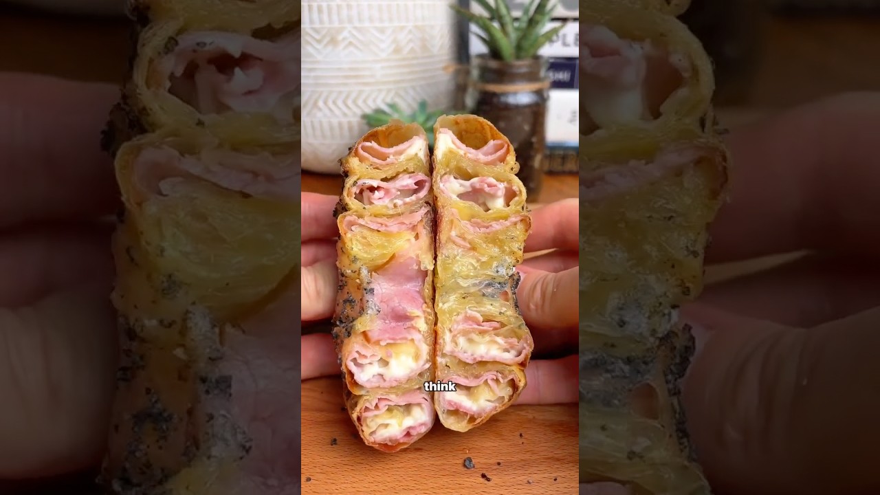 Ham & Cheese Rice Paper Spiral