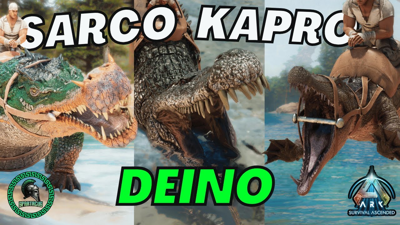 Deinosuchus vs Sarcosuchus vs Kaprosuchus | Who's the best Croc in ARK?