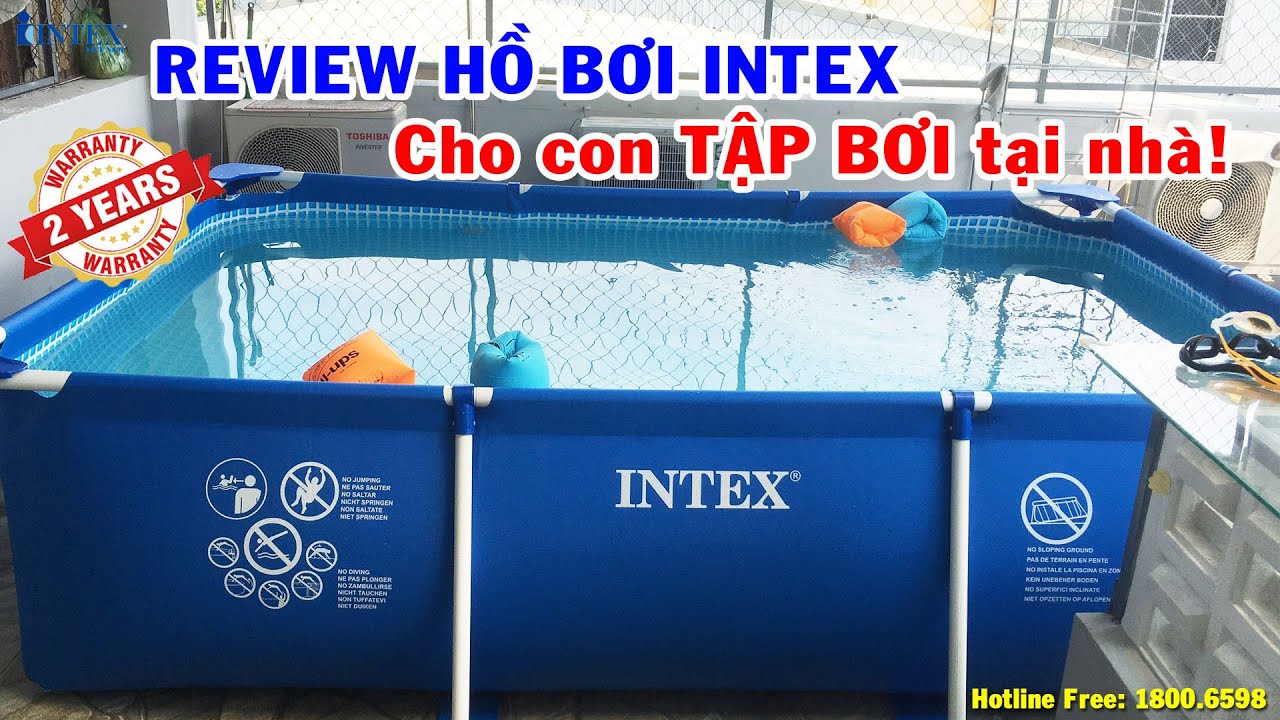 REVIEW hồ bơi INTEX cho con tập bơi tại nh&agrave; an to&agrave;n, dễ d&agrave;ng th&aacute;o lắp