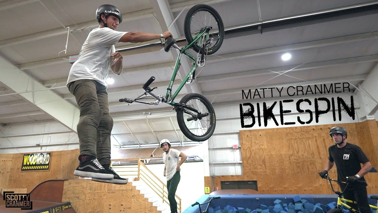 Matty Cranmer Attempts The CRAZY Bike Spin Seat Post Trick!