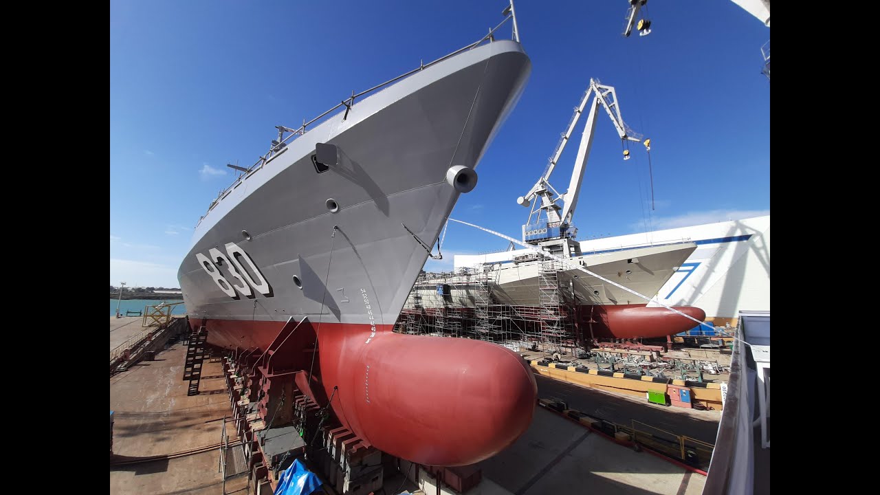 NAVANTIA San Fernando: Time-Lapse construcción corbeta AL-DIRIYAH (Real Marina Saudí)