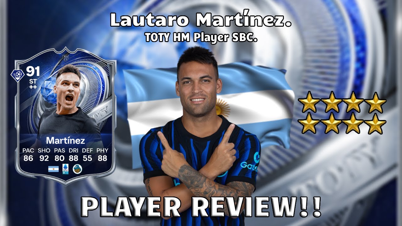 ⚽🔵 Обзор игрока Лаутаро Мартинеса с рейтингом 90! Игрок года (TOTY) в режиме SBC!🔵⚽. FC 26 Ultima...