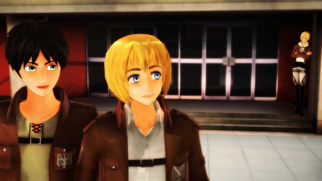 MMD Armin and Annie in the Rain