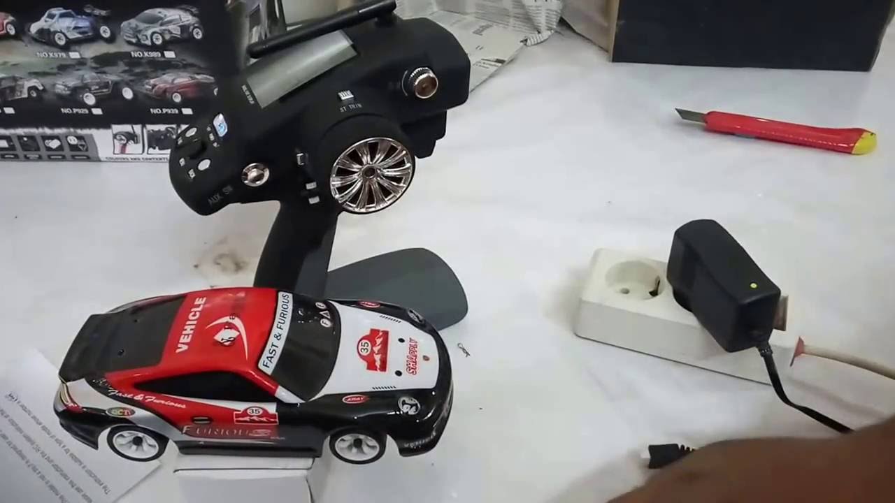 Unboxing RC car drift 1:28 WL toys k969 - indonesia