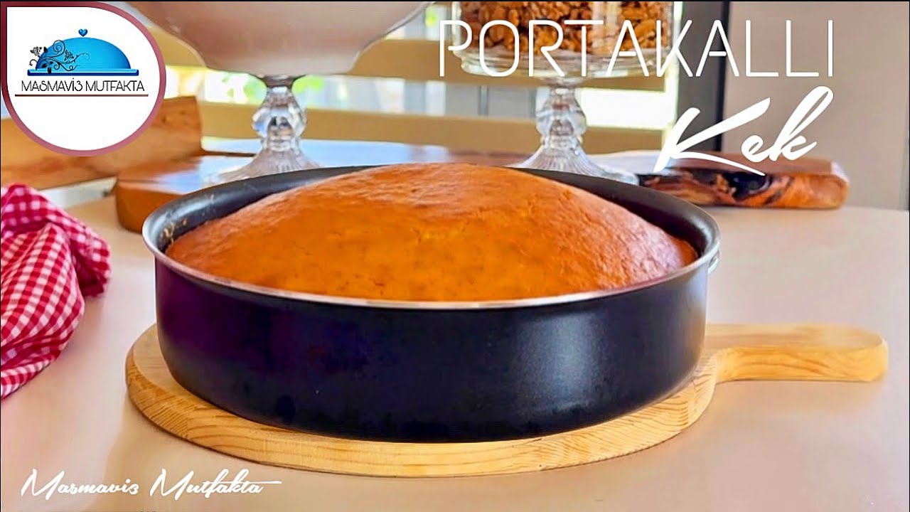 BU KEK PAMUK GİBİ HARİKA KABARIYOR✅ŞAHANE PORTAKALLI KEK-LİMONLUDA OLUR- Tepsi/Borcam Keki🍊