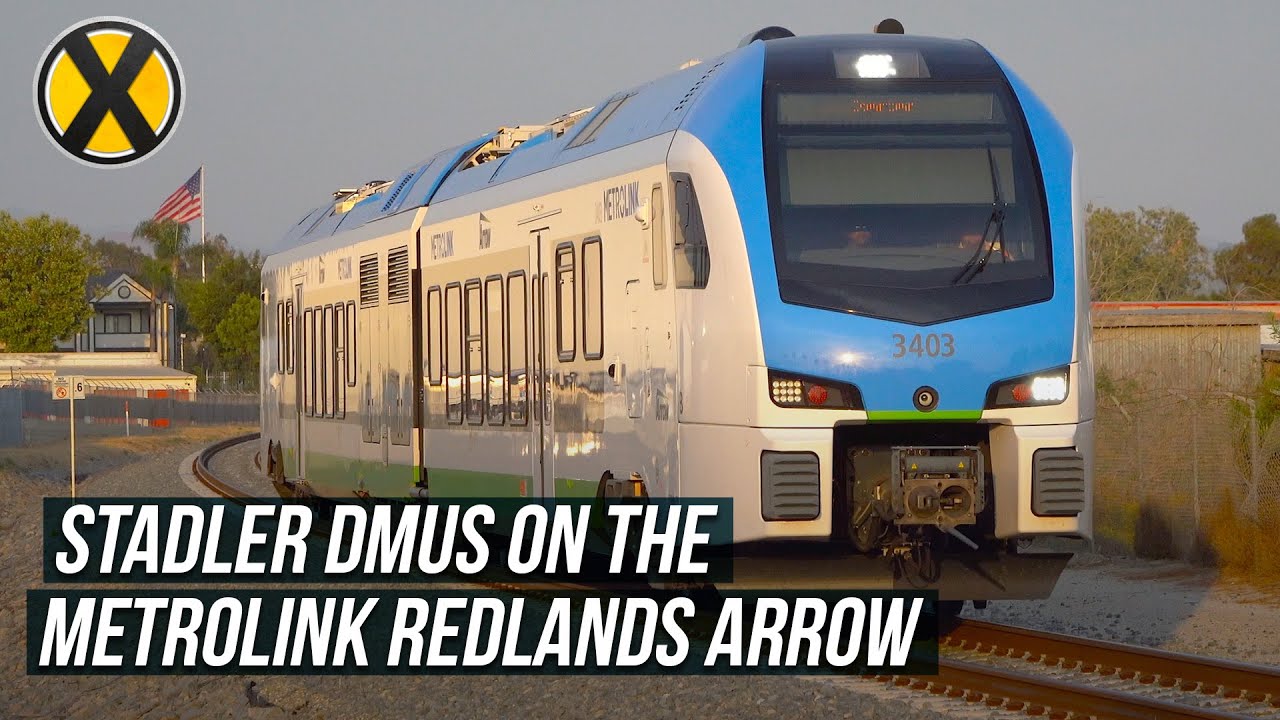 Stadler FLIRTs on the Redlands Arrow