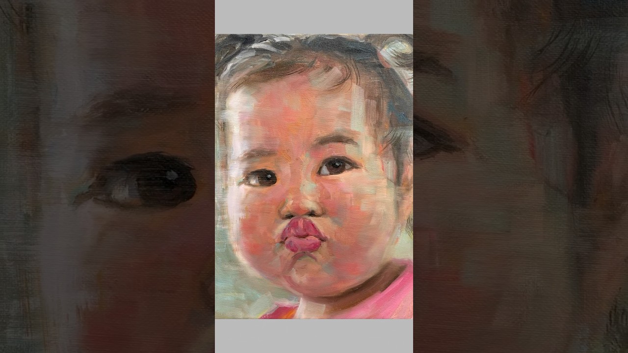 Вот такую лапочку Вам в ленту 😍 #Живопись #портретмаслом #oilportrait