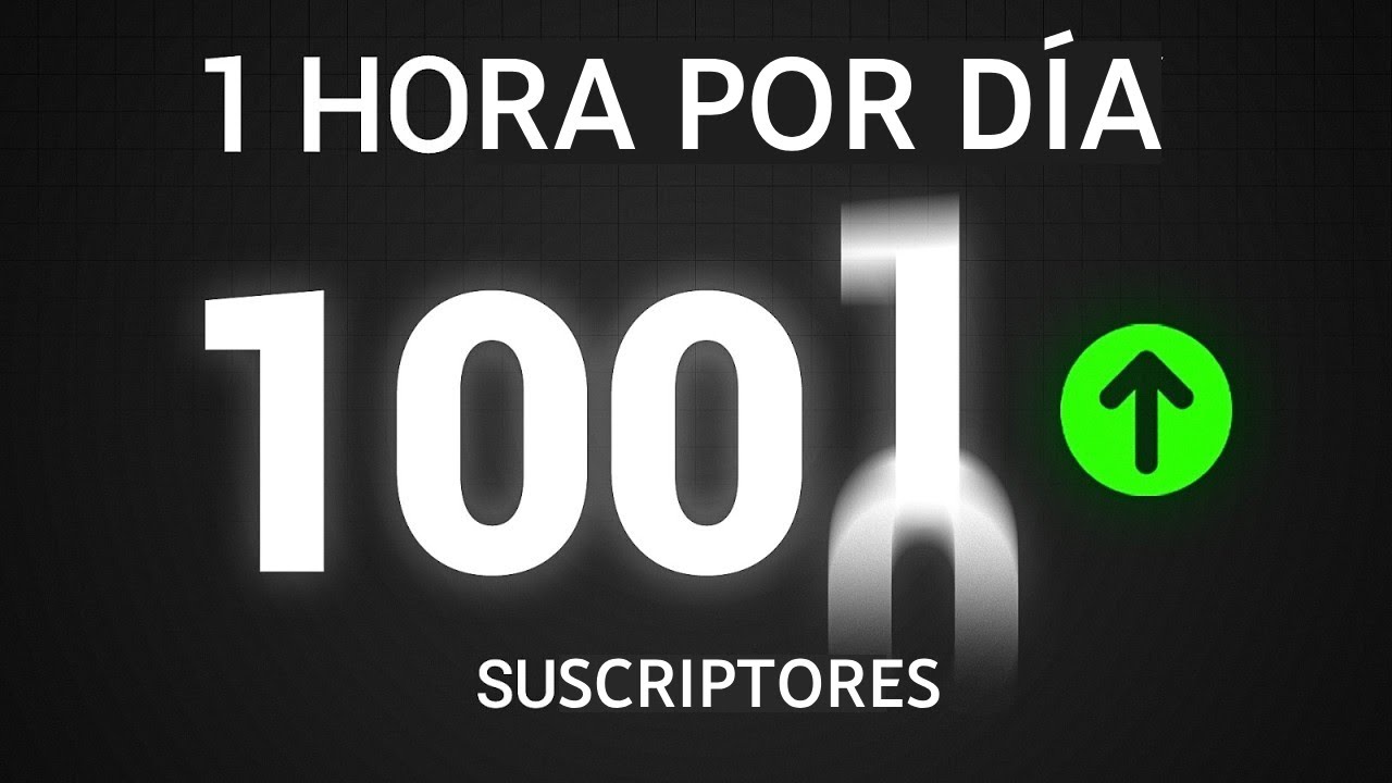 Esto es Aburrido, Pero Llegar&aacute;s a 1,000 Suscriptores R&aacute;pidamente