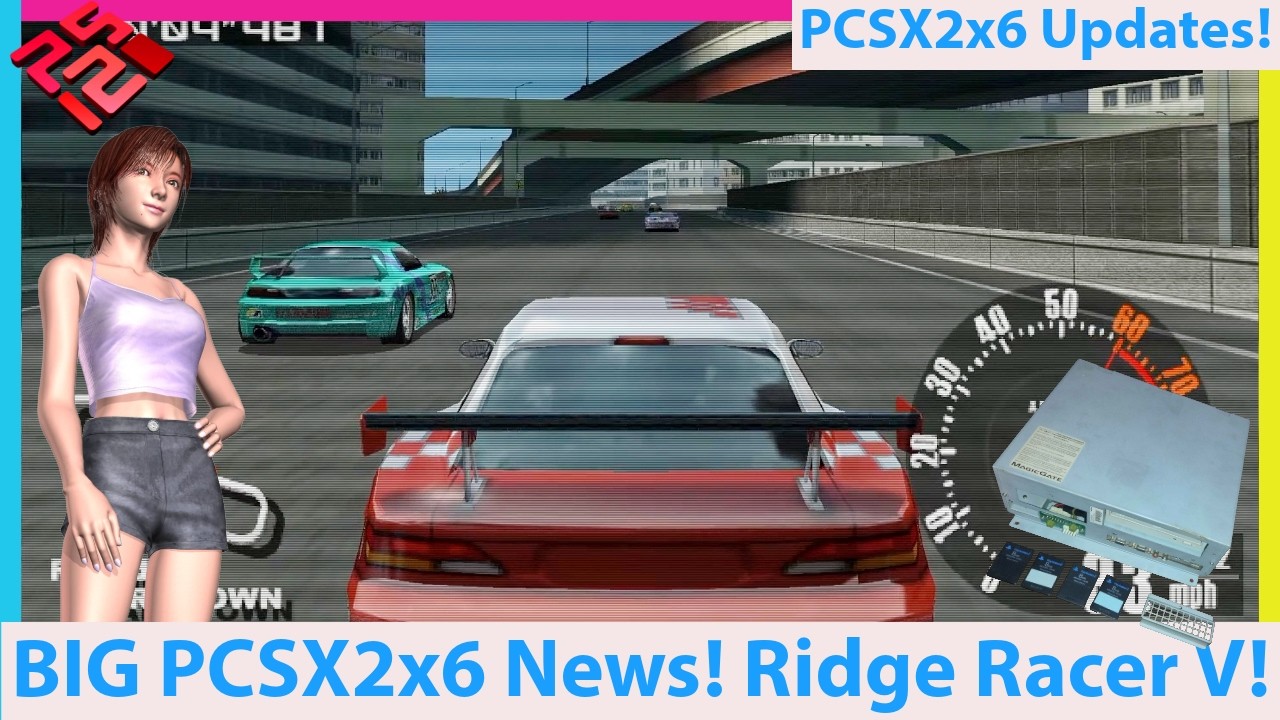 BIG PCSX2x6 News! Ridge Racer V Arcade Playable! Better PS2 Emulation is Here