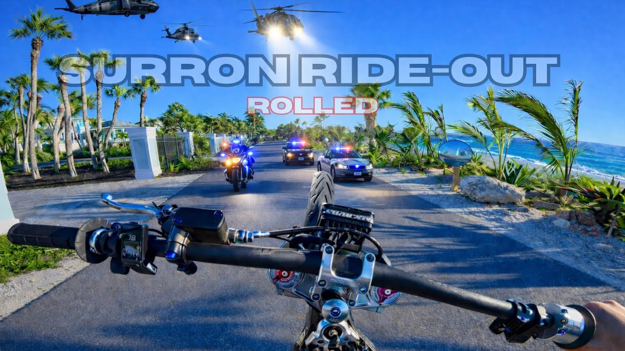 wheelie takeover gone wrong… 🚔 (60+ people)