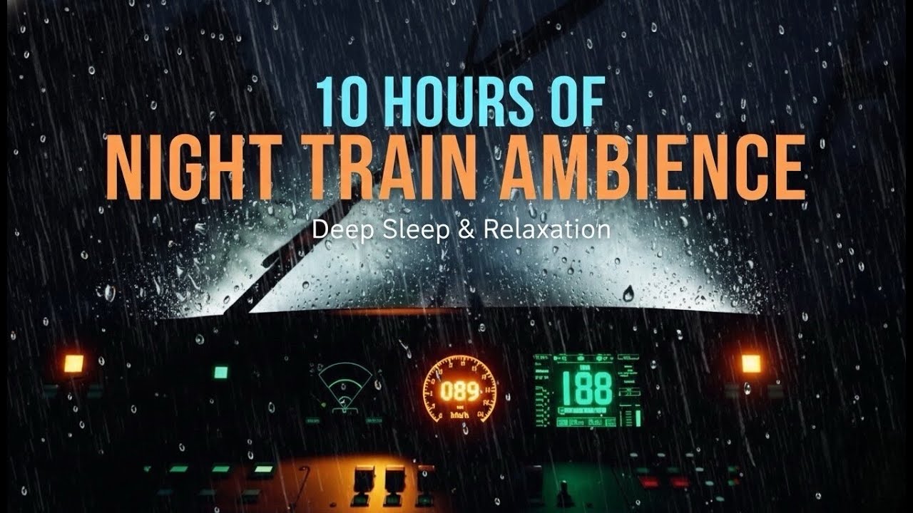 10 Hours of POV Train Ride at Night