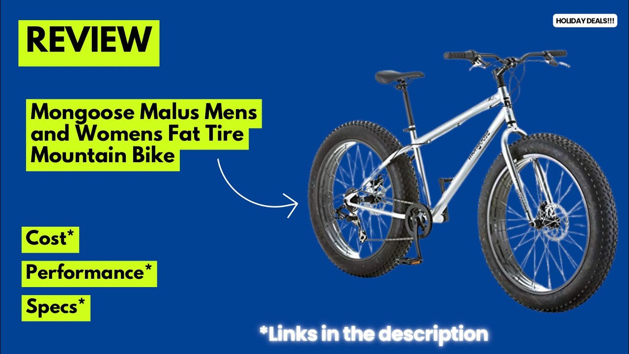 Mongoose Malus Fat Tire Mountain Bike Review | 26" Wheels, 7-Speed Shimano, Disc Brakes & Off-Road