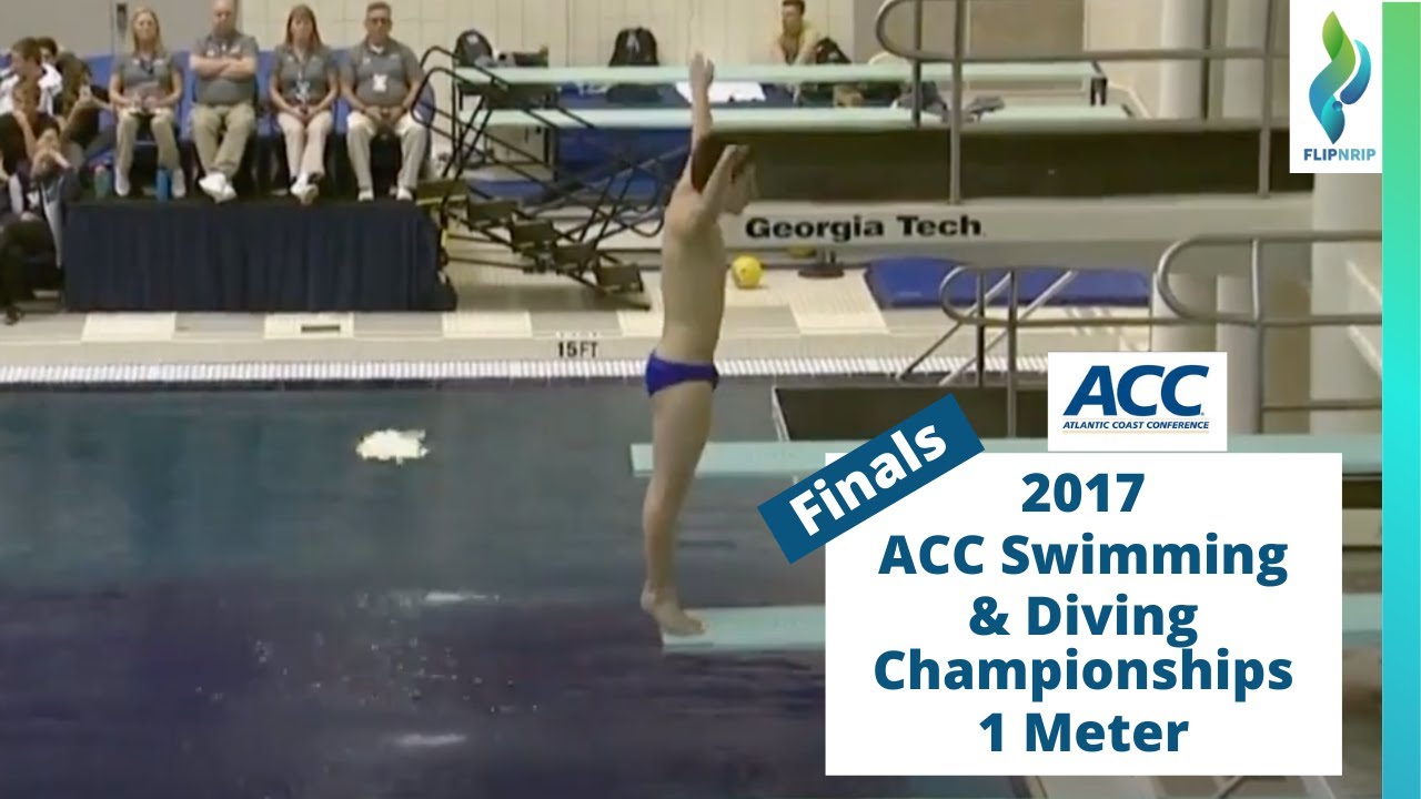 2017 ACC Championships - Mens 1 Meter Diving Finals