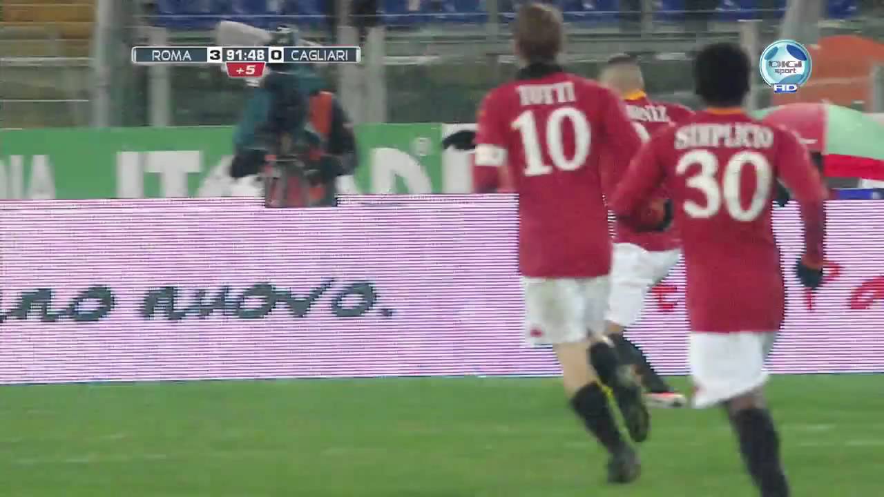 AS Roma - Cagliari 3-0 Menez amazing goal