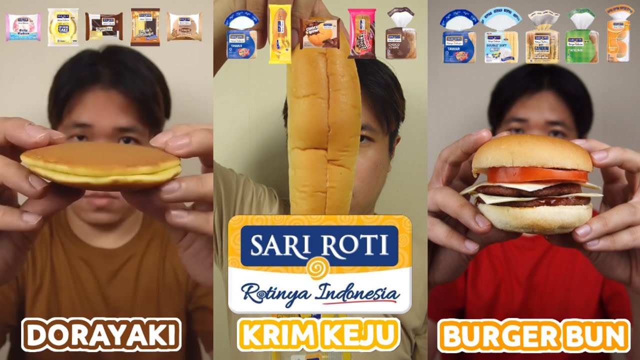 KOMPILASI MUKBANG BERBAGAI MACAM BARIAN SARI ROTI