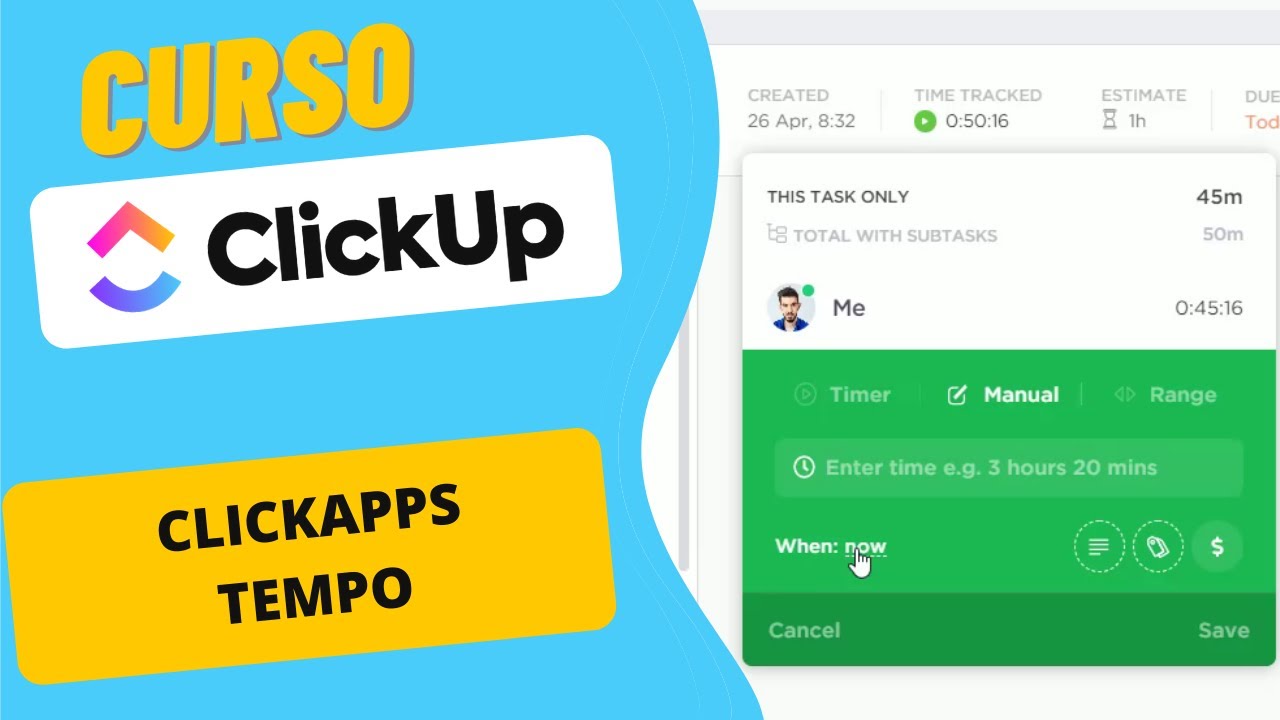 Curso Clickup - ClickApps - Tempo