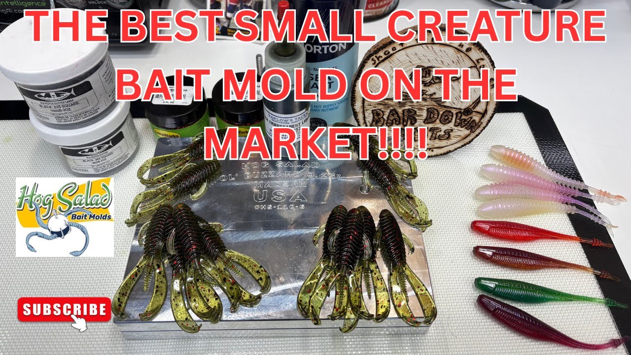 Лучшая на рынке форма для приманки для мелких существ!!! #bardownbaits #hogsaladbaitmolds #bassfi...