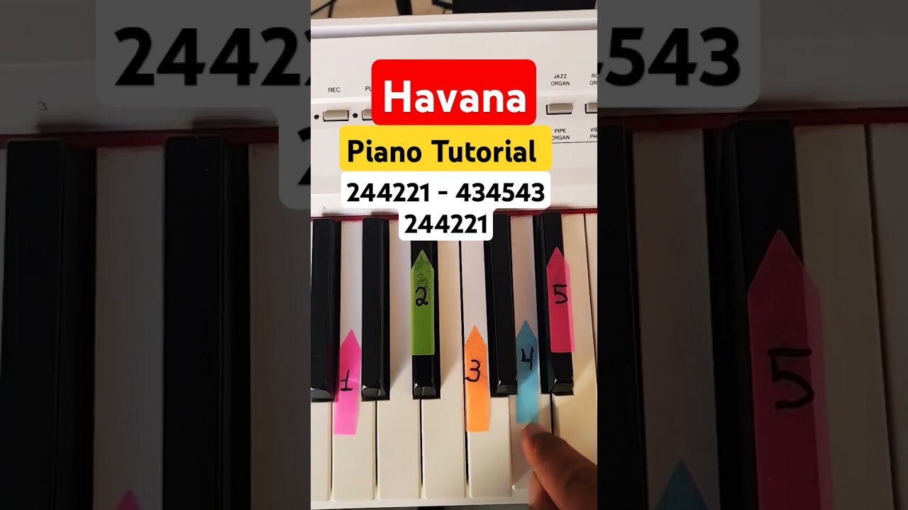 🎹🔥 HAVANA &ndash; Easiest Piano Tutorial EVER!