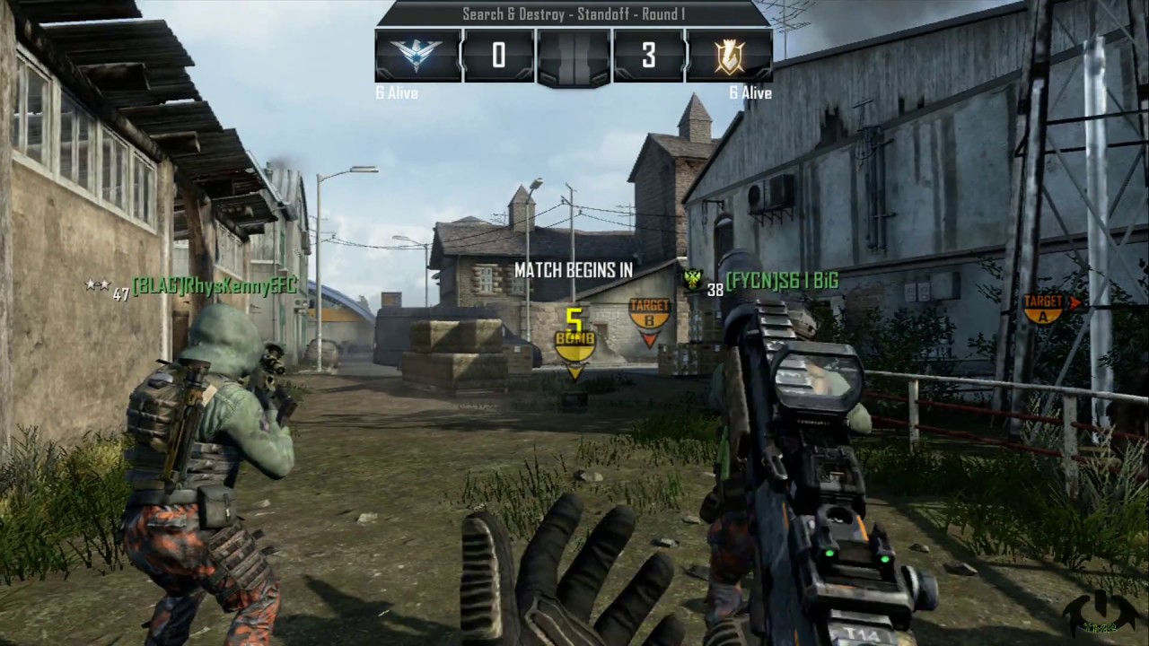 1080p HD Black Ops 2 Multiplayer Hardcore Search & Destroy Gameplay (Standoff)