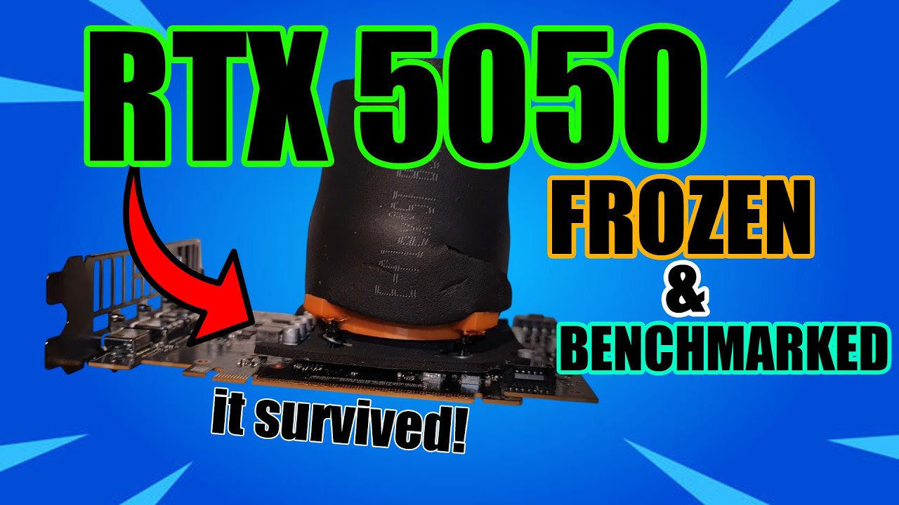 Nvidia RTX5050 против Phase Change Direct Die с охлаждением Sub Zero + бенчмарки + Trashbench Cha...