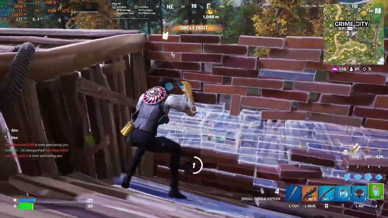 Fortnite Temporada 4 RTX 3090 High Graphics, Performance Mode