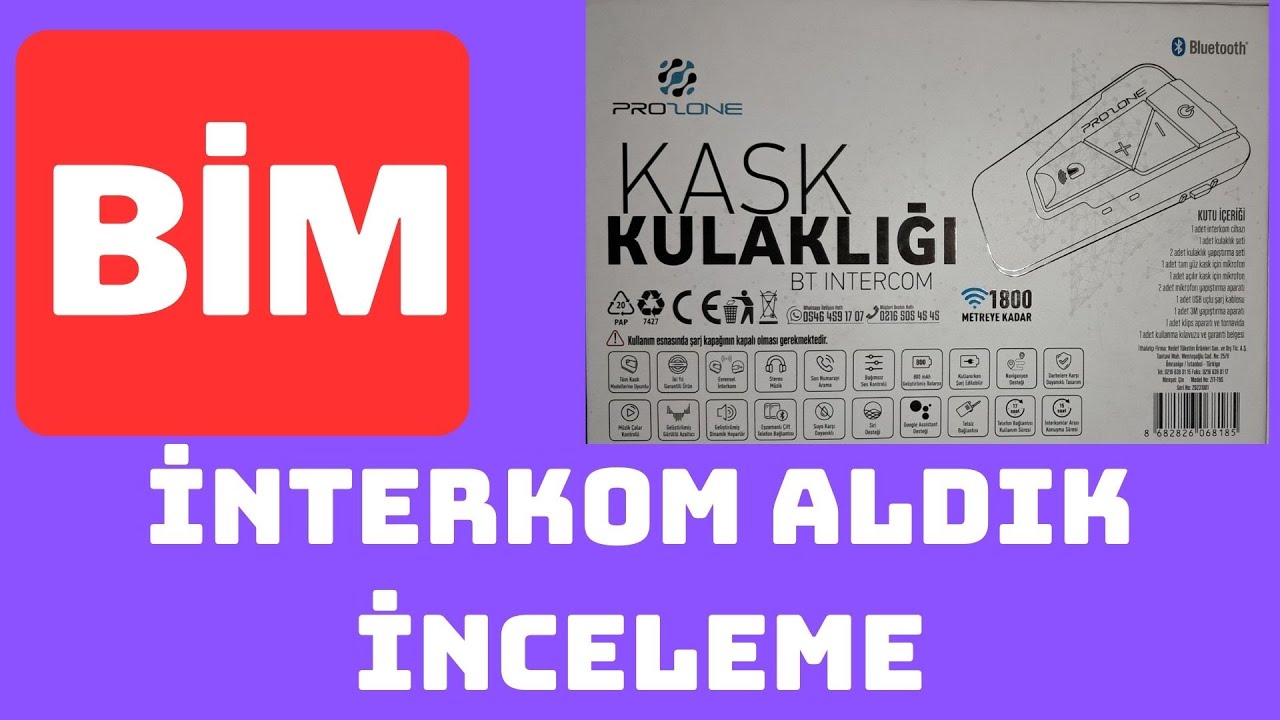 BİM DEN İNTERKOM ALDIK. PROZONE İNTERKOM İNCELEMESİ.1499 TL
