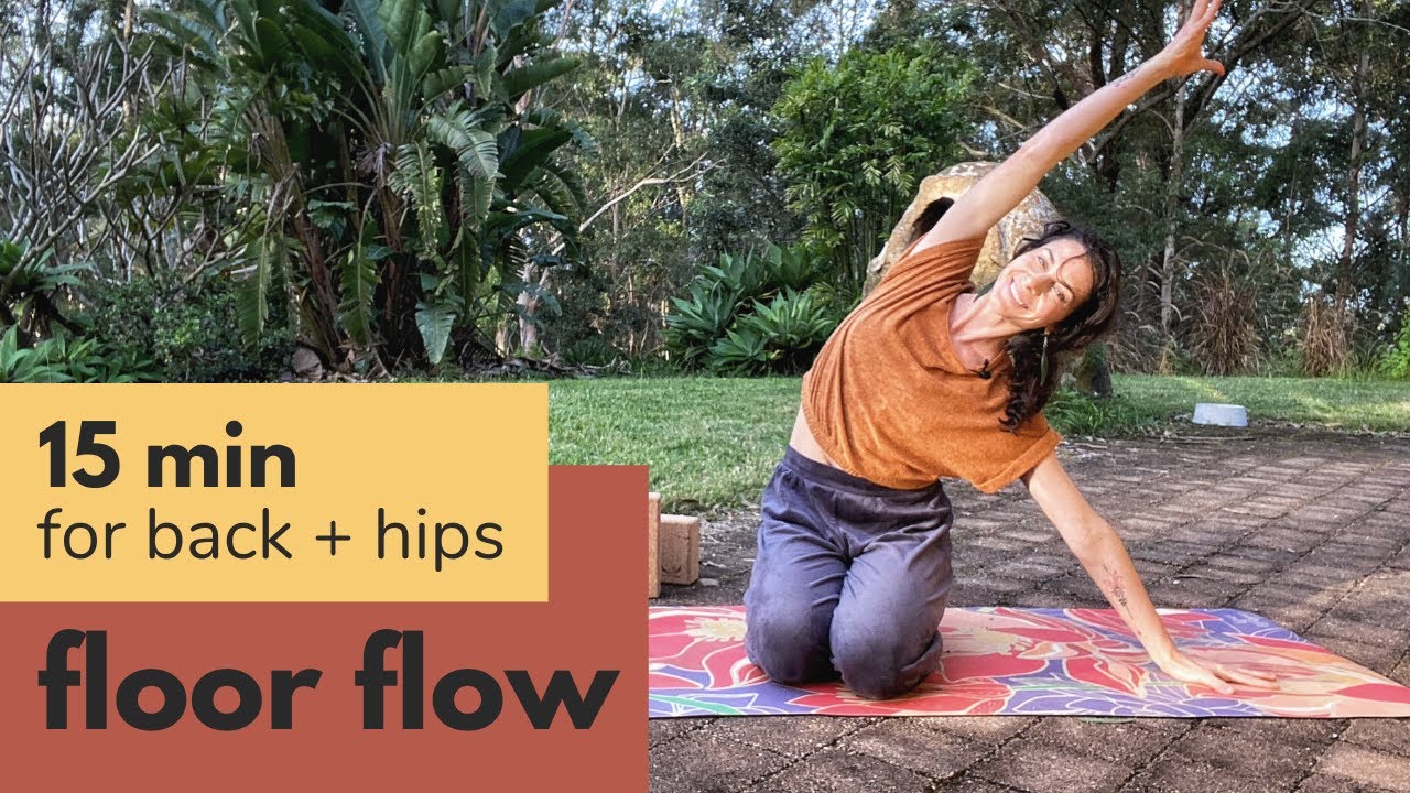 15-минутная йога на полу для спины и бёдер | COLE CHANCE YOGA