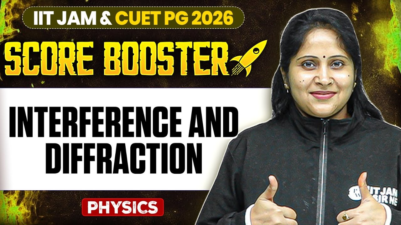 Interference and Diffraction | IIT JAM/CUET PG 2026 | IIT JAM Physics | IIT JAM Score Booster | PW