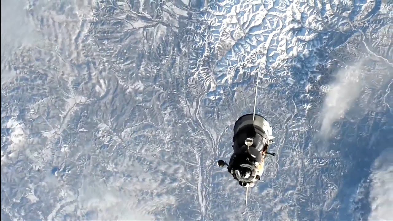 Soyuz MS-27 undocking and departure