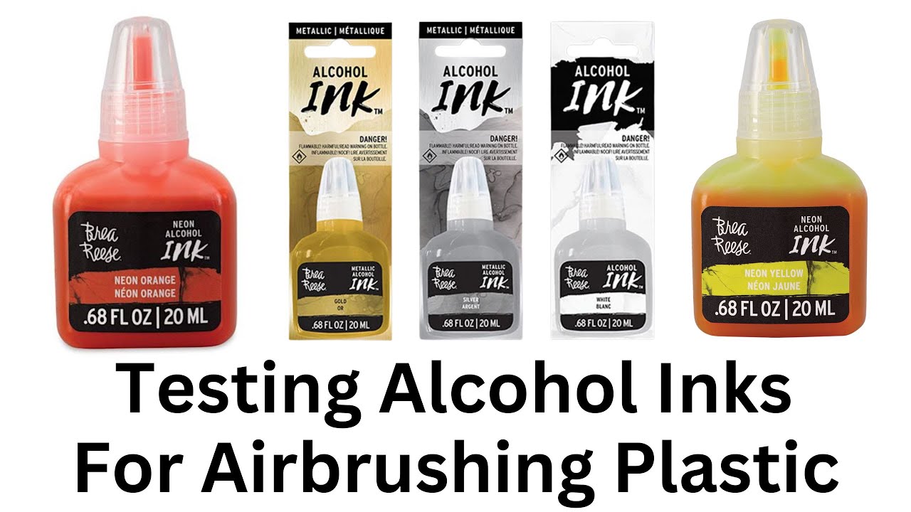 Testing Alcohol Inks For Airbrushing Plastic
