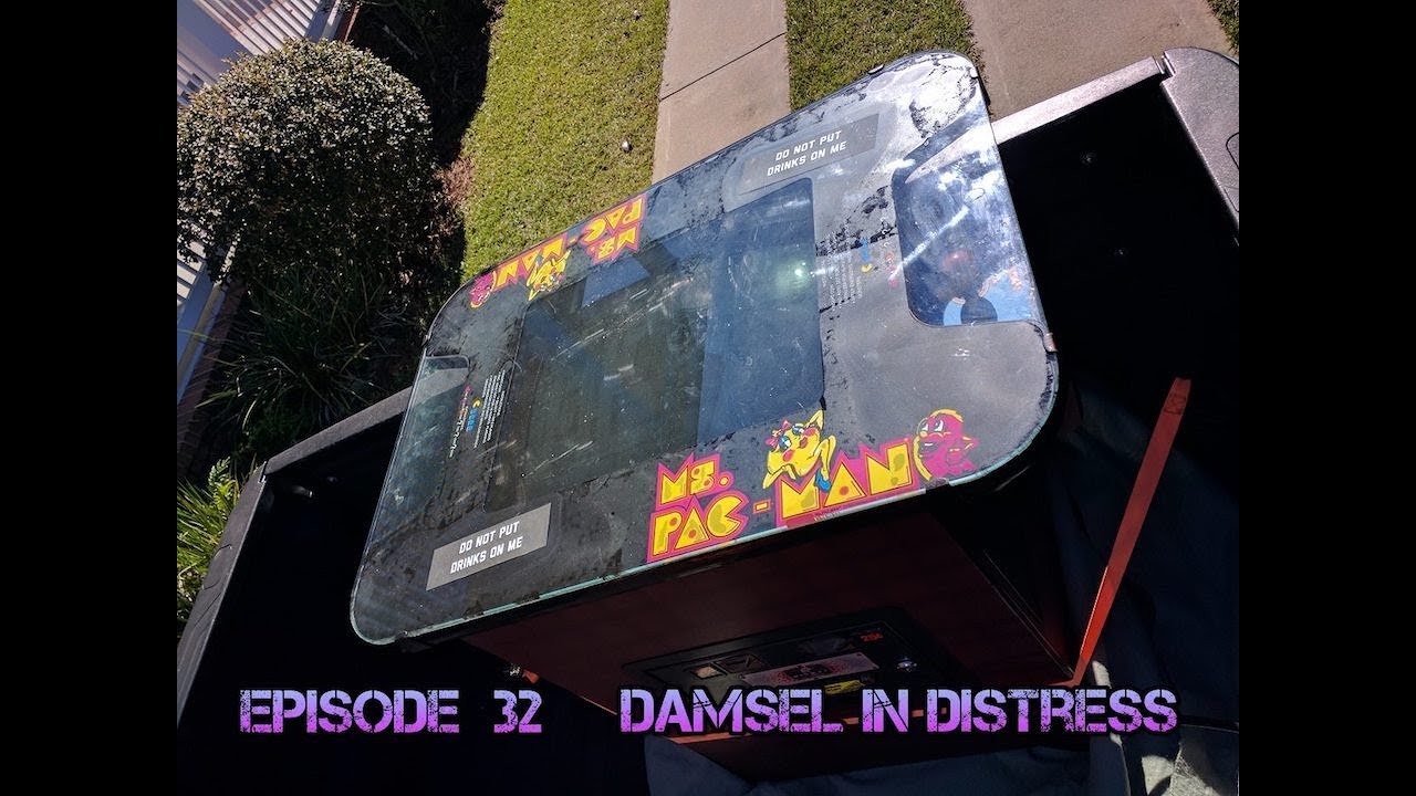 Ms. Pacman Cocktail Arcade Restoration - Damsel in Distress - PastBlaster Episode 32