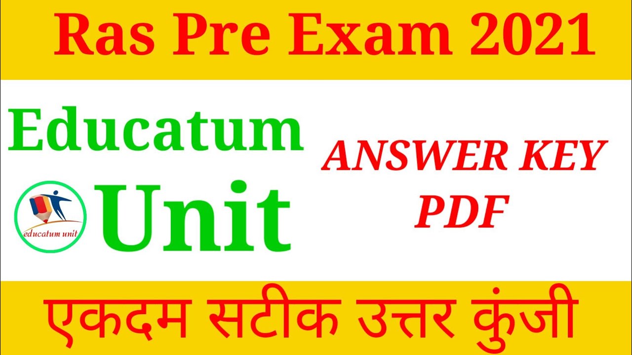 #rasanswerkey ras answer key 2021 pdf download in hindi,ras answer key 2021
