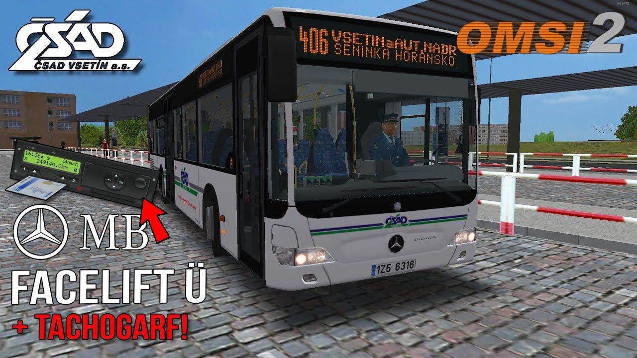 OMSI 2 #016 [CZ] MB Citaro Facelift Ü + TACHOGRAF! | Vsetín » 406 (Vsetín - Seninka)