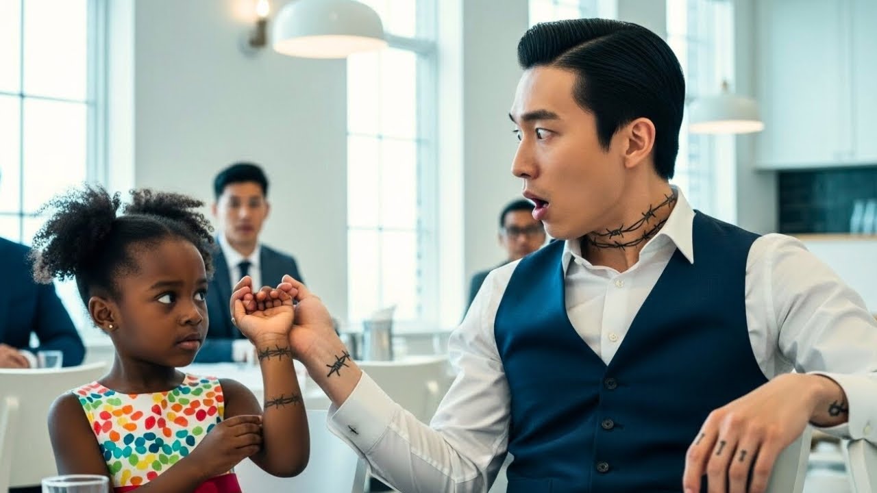 “Excuse Me Sir, Why Do We Have The Same Tattoo?” The Little Black Girl Said To The Korean Mafia Boss