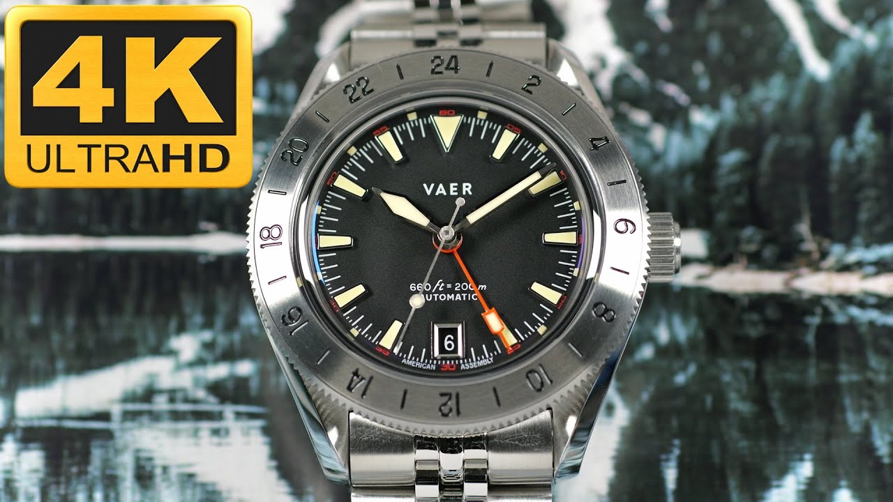[New for 2025] Vaer – G5 Pacific Steel 39mm USA 'True/Flyer' GMT, 1970's Rolex Explorer II inspired