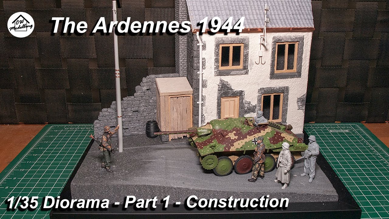 The Ardennes 1944 (Jagdpanzer 38t) - Part 1 - Construction - 1/35 WW2 Diorama