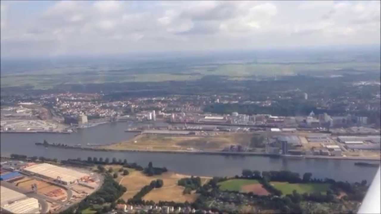 Piper PA-28-161, Departure Bremen (EDDW) + Landing Emden (EDWE)