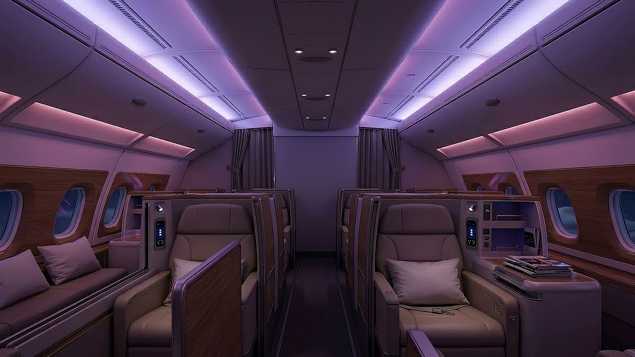 Airplane White Noise for Sleeping Instantly - Relaxing Cabin Sound to Calm Mind and Reduce Stress