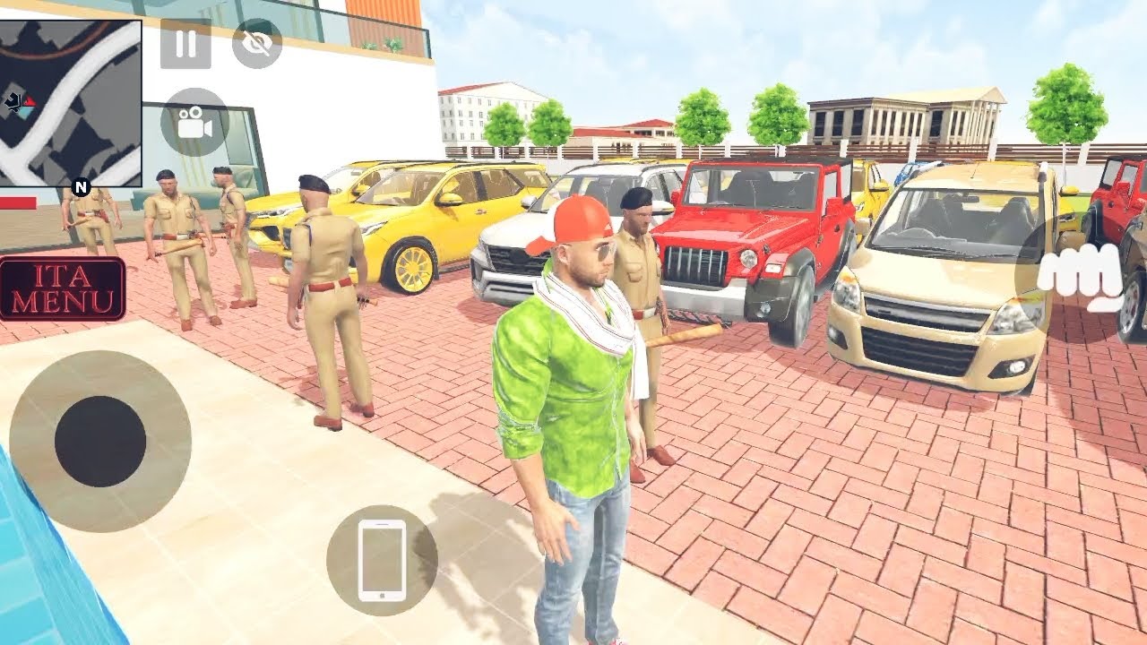 Modified Police Car gangster Life in Indian streets open world games for android