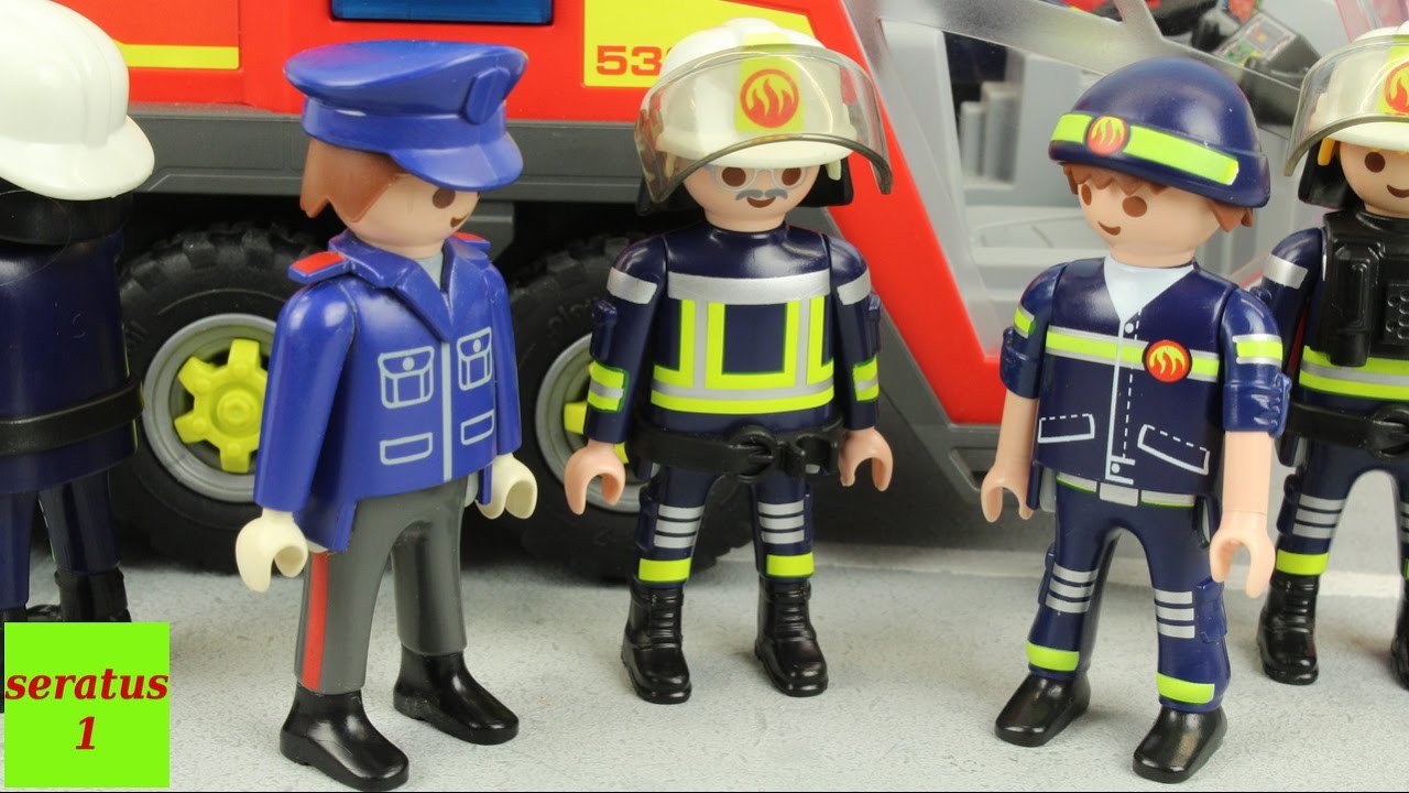 Feuer am Flughafen Playmobil Film seratus1 Feuerwehr Einsatz Stop Motion
