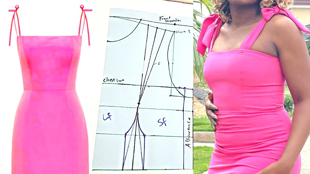 Beginners Sewing Projects : Drafting Pattern For A Tube Dress / Bustier Dress