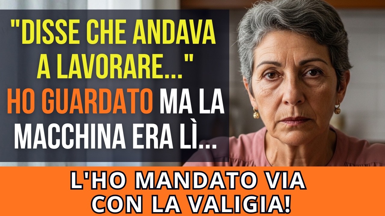 Mio MARITO diceva di andare al lavoro, ma la sua auto era in garage da settimane… Sono scesa e…