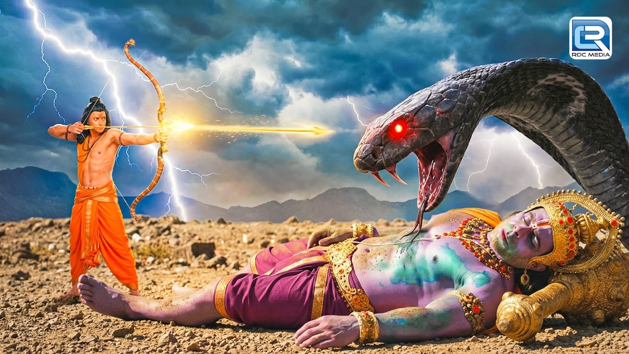 प्रभु राम ने हनुमान को मरते हुए देख लिआ और ज़हरीले सांप को तीर मारकर भगाया | Shrimad Ramayan | 2026