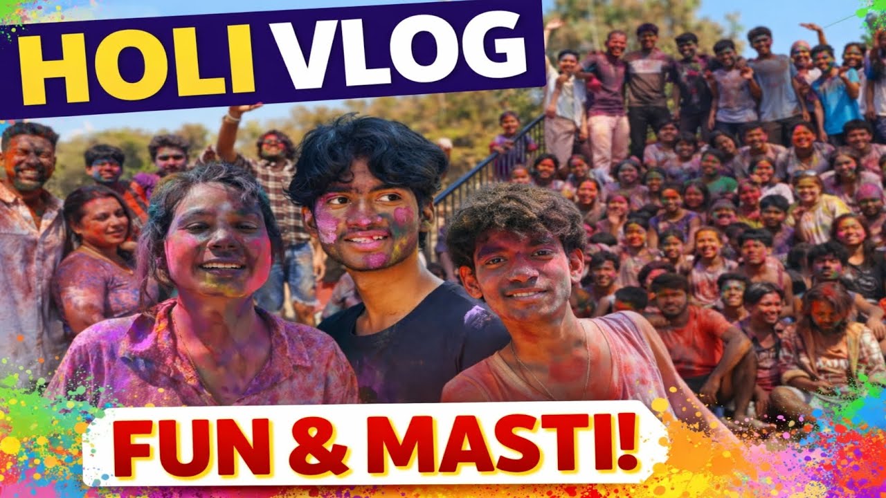 Ye kon sa colour laga diya 🤡 holi me🫟