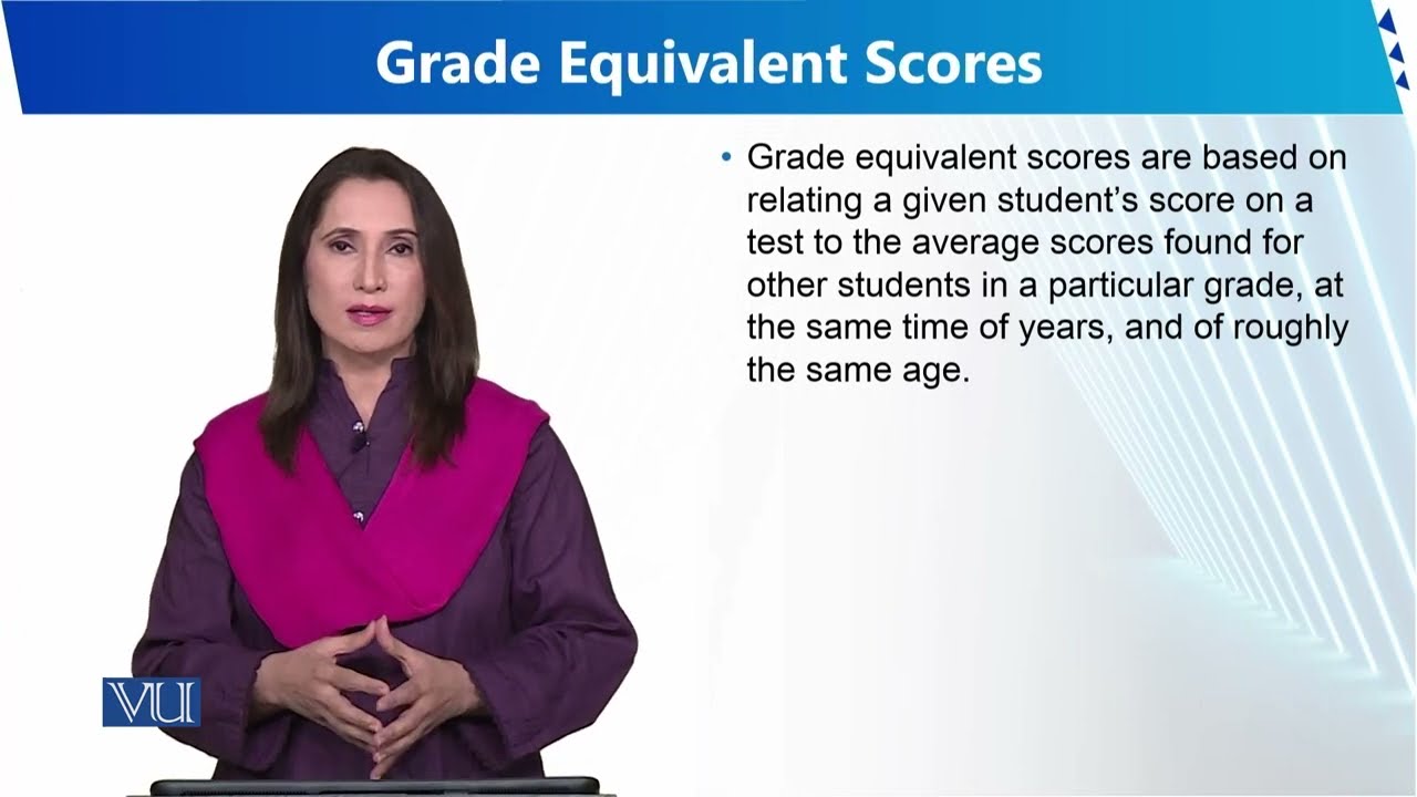 Grade Equivalent Scores | Human Development and Learning | EDU302_Topic129