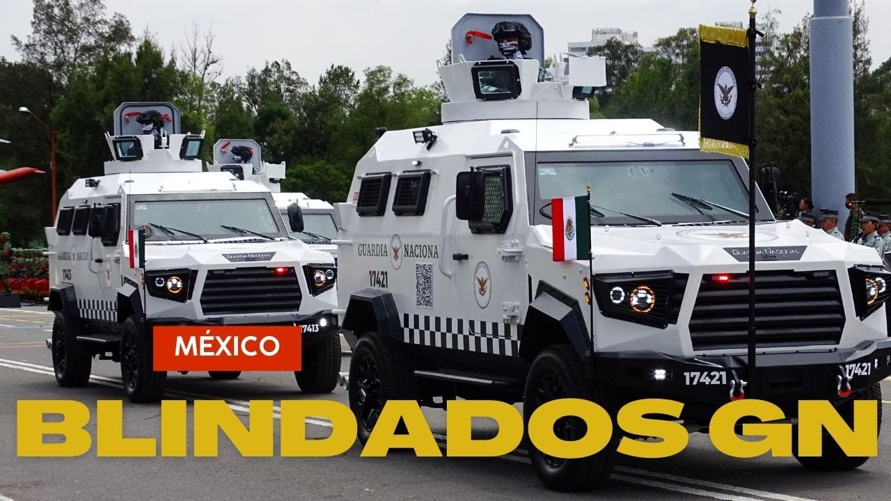 Vehículos blindados  de la Fuerza Especial de Reacción e Intervención de la Guardia Nacional